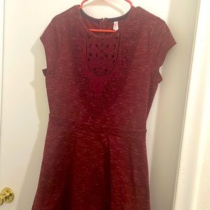 Women’s burgundy xhilaration dress size L